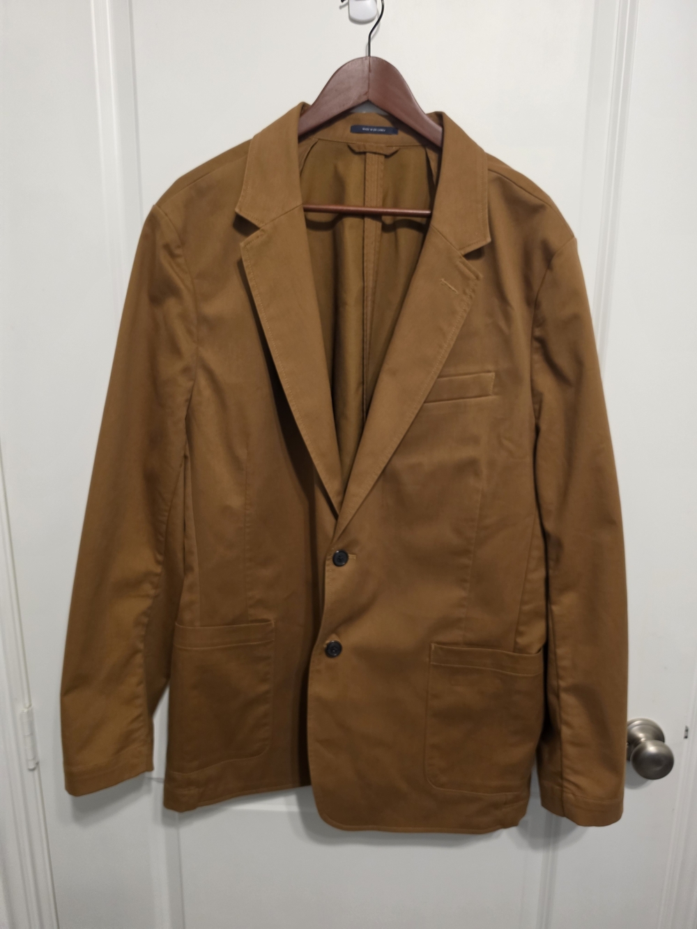 Lands' End Men's Camel/Tan Two-Button Sport Coat